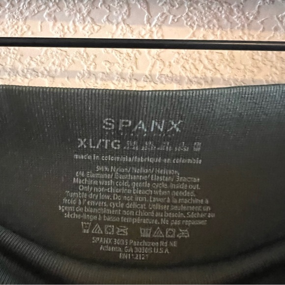 SPANX Look At Me Now Green Camo Cropped Skinny Seamless Leggings Size XL - Picture 6 of 10